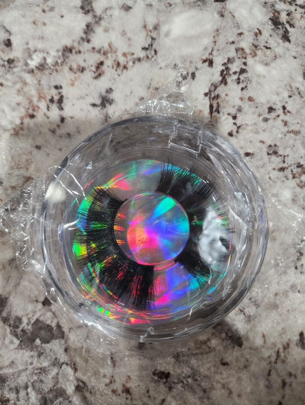 Dramatic Black False Eyelashes - Holographic Case